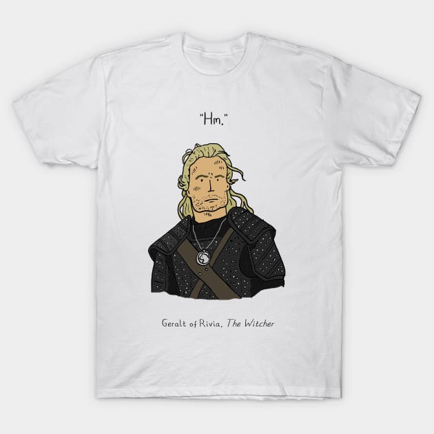 The Witcher, Geralt of Rivia, hm T-Shirt by JennyGreneIllustration